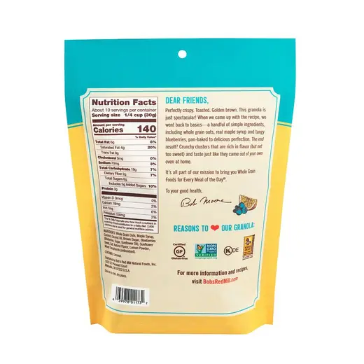 Bob's Red Mill Lemon Blueberry Homestyle Granola 11 oz. - Image 2