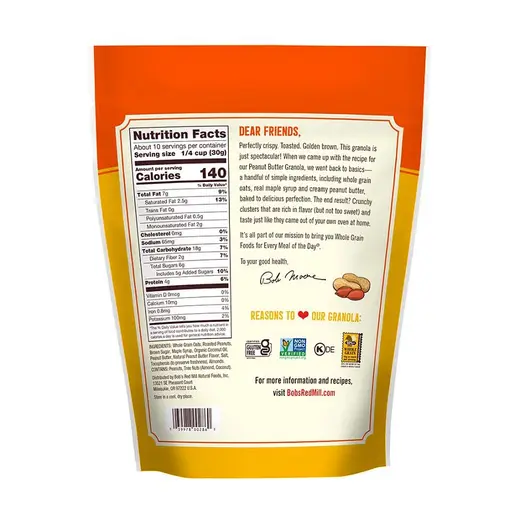Bob's Red Mill Peanut Butter Homestyle Granola 11 oz. - Image 3