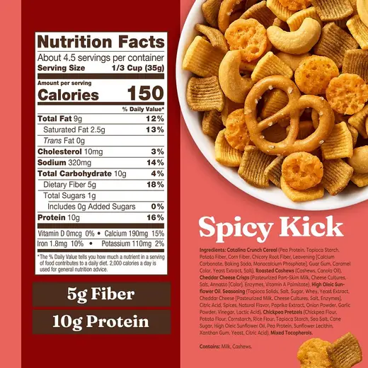 Catalina Crunch Spicy Kick Protein Snack Mix 5.25 oz. - Image 2